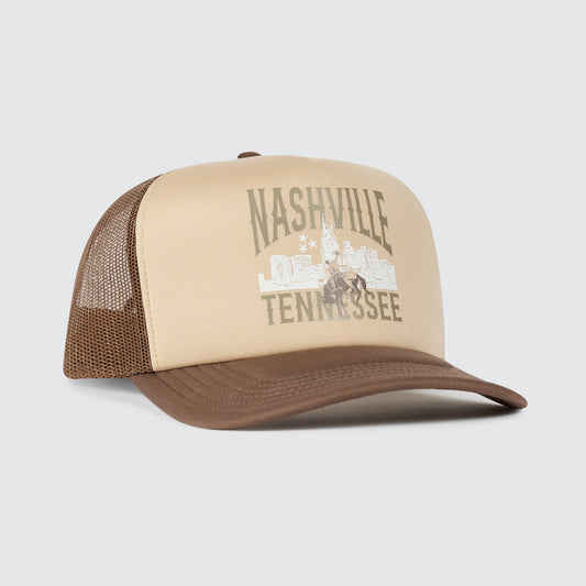 Nashville Buckin Skyline Trucker