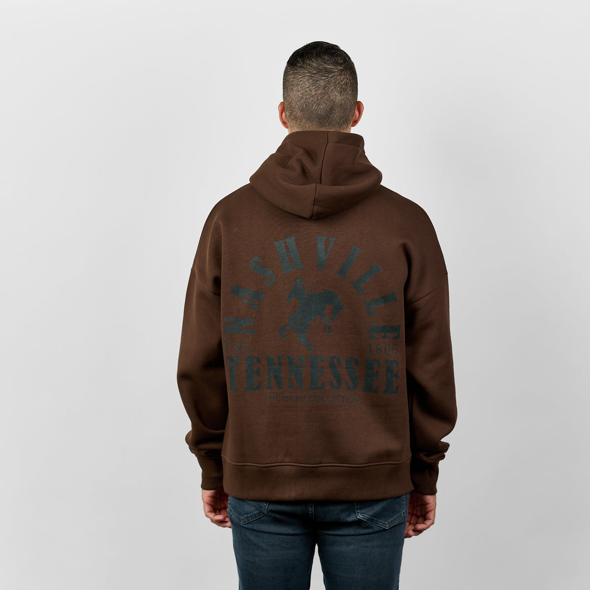 w*o様 TREASURE PULSE ON ジップアップフーディー BROWN Zip-up hoodie with ticket for the 