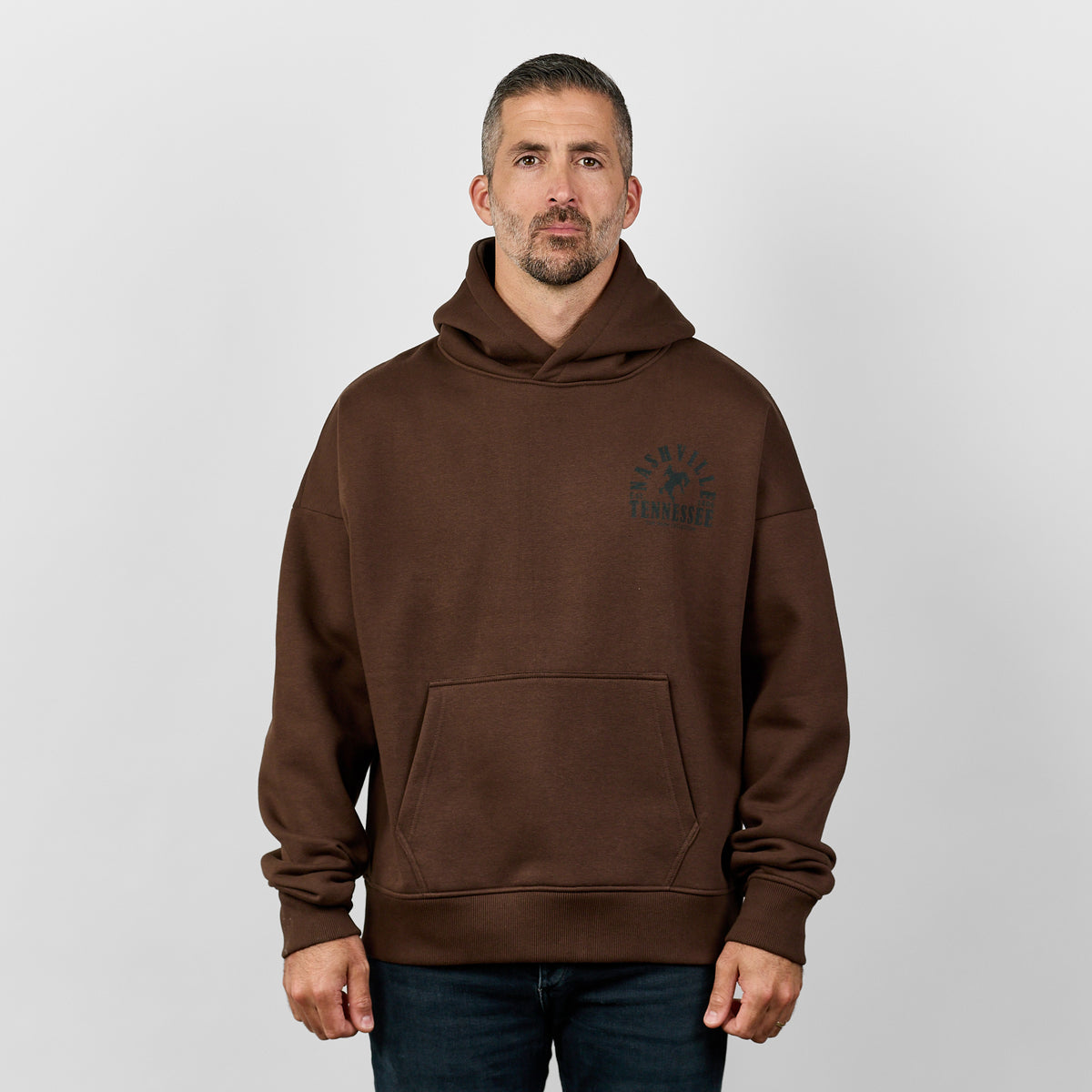 トップス diidii wave Logo Hoodie (brown) Zee Rodeo Oversize Hoodie [Chocolate] – The Nash Collection
