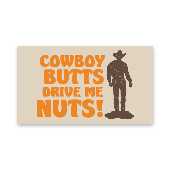 Cowboy Butts Magnet