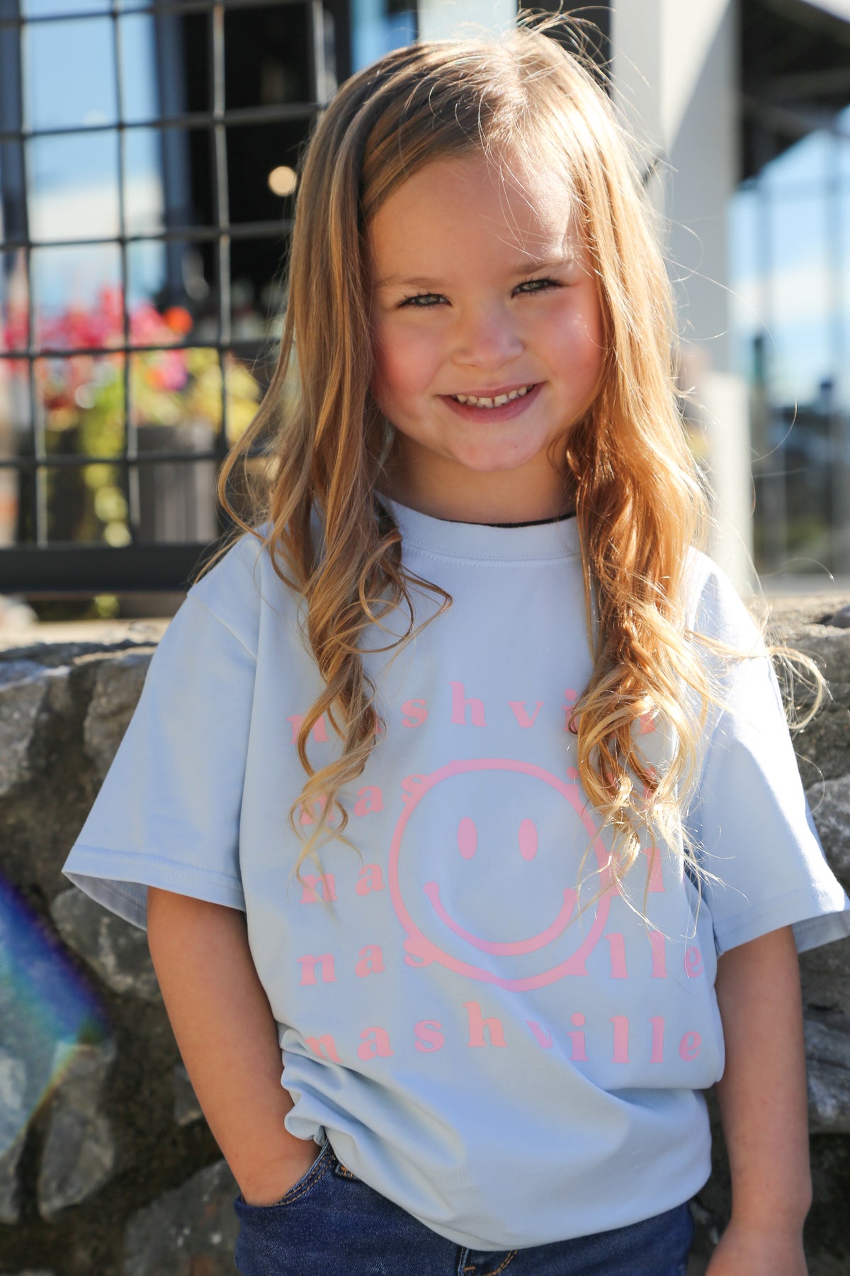 Nashville Smiley Kids Tee