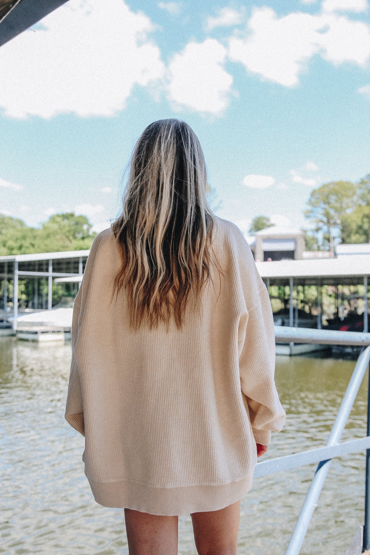 Lakeside Oversize Corded Sweatshirt