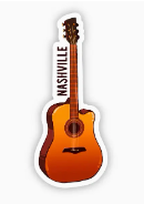Nashville Guitar Sticker
