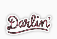 Darlin Sticker