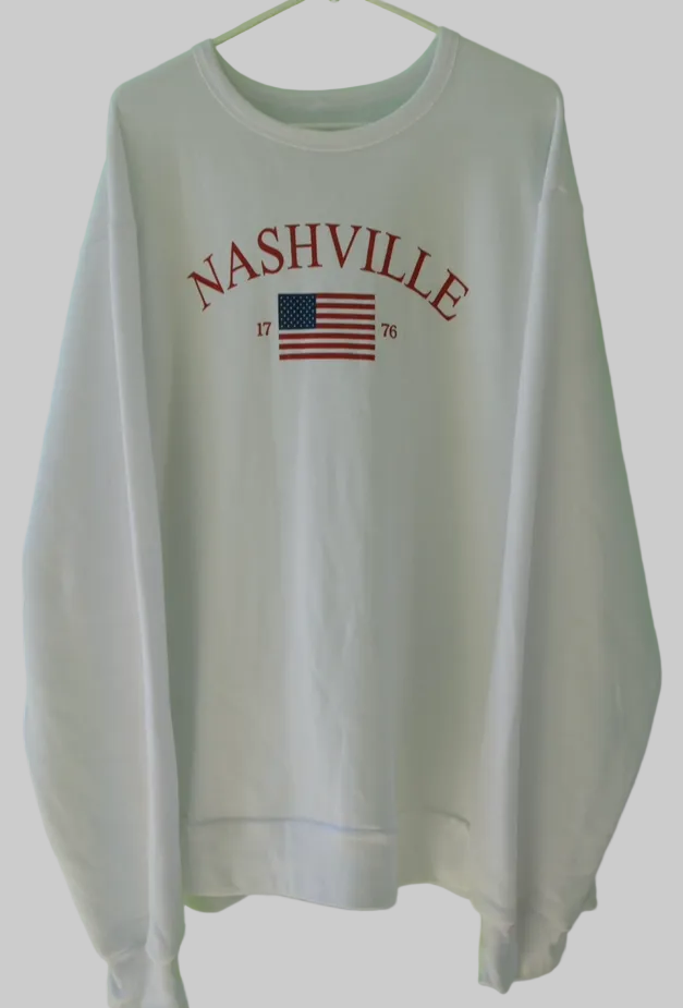 Nashville 1776 Flag Adult Crewneck