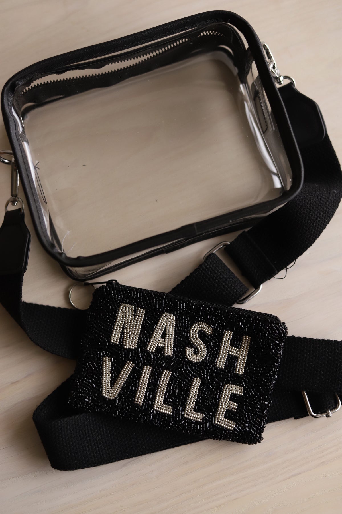 Beaded Coin Purse - Stacked Nashville