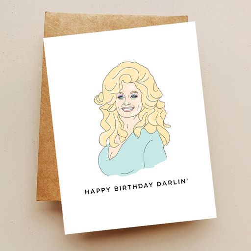 Dolly Happy Birthday Darlin' Card