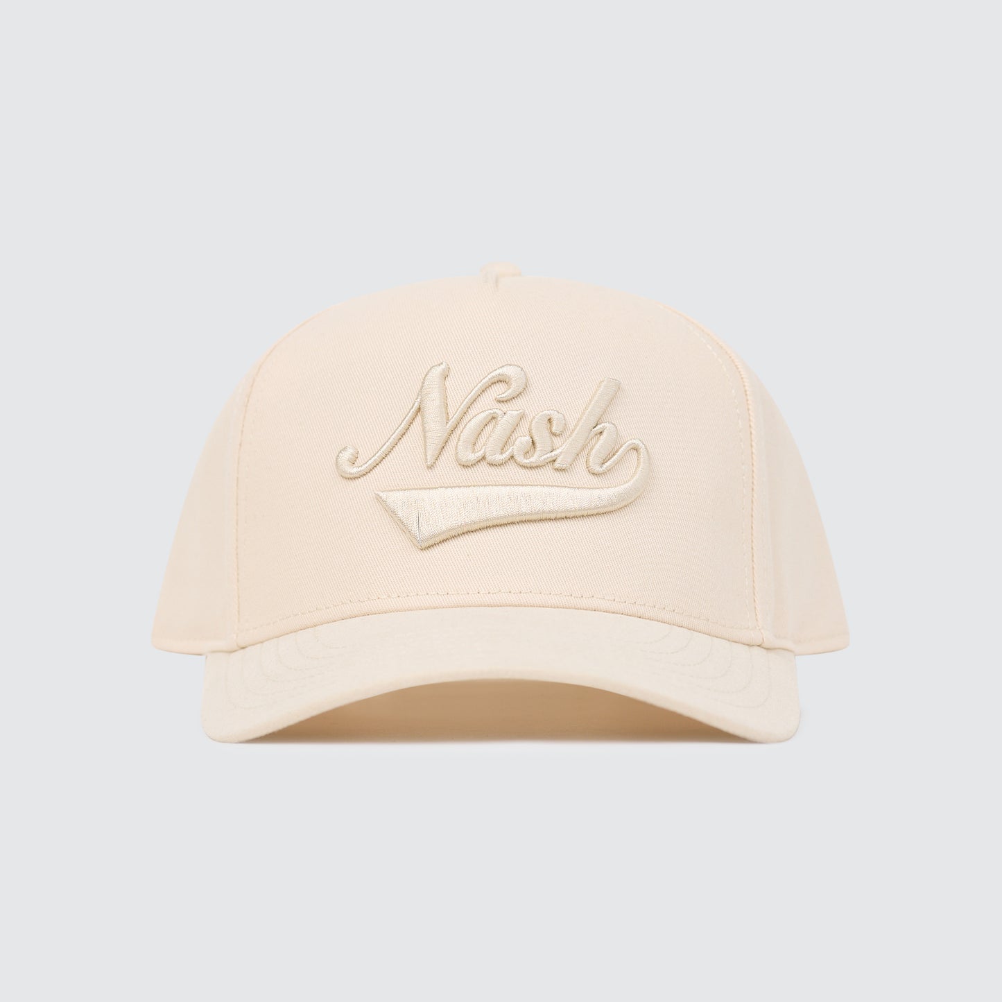 NASH Script Tonal Suede Snapback [Cream]