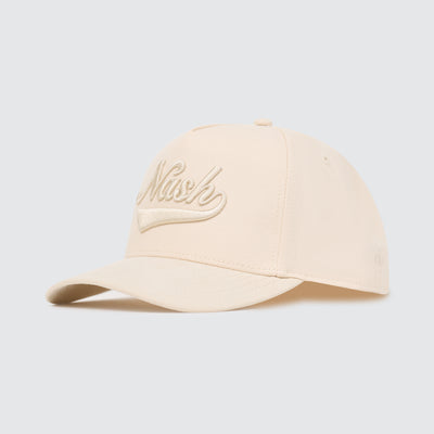 NASH Script Tonal Suede Snapback [Cream]