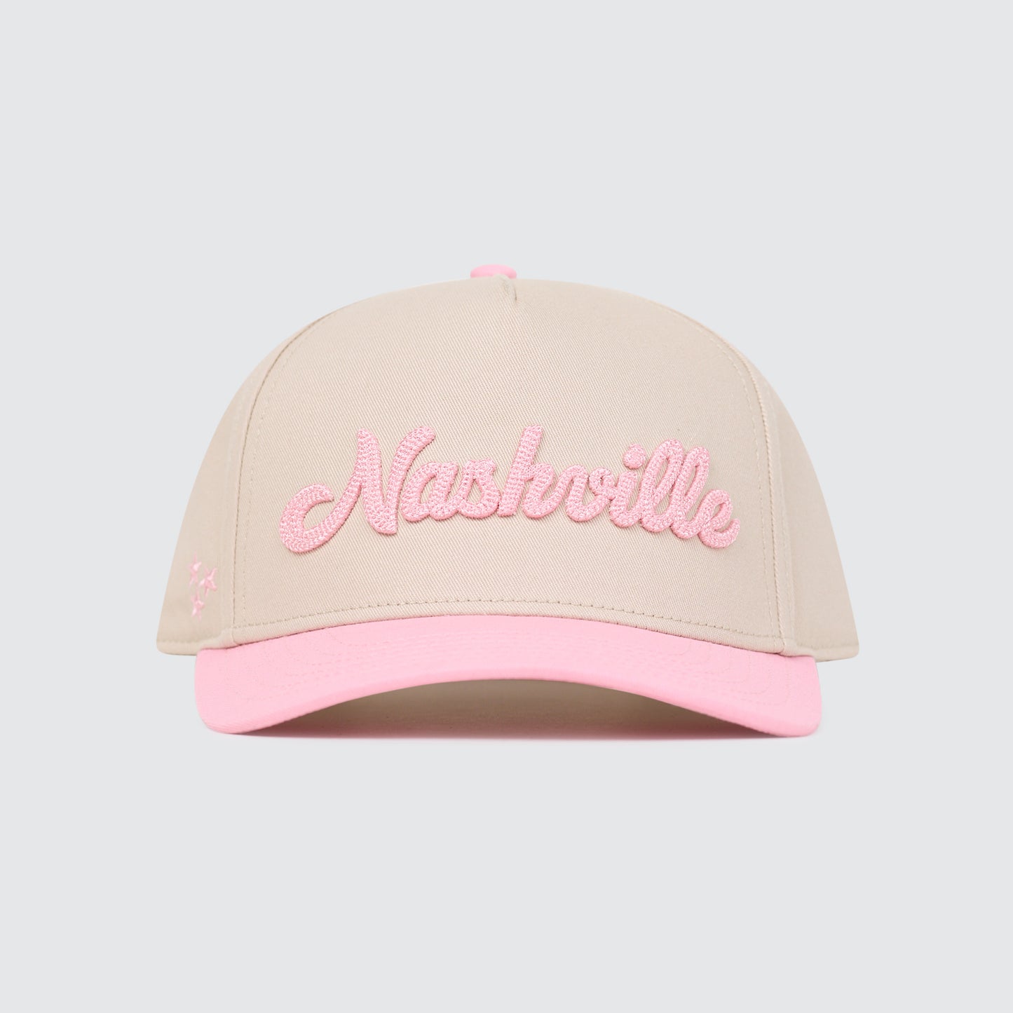 Nashville Chain Stitch Snapback [Pink/Natural]