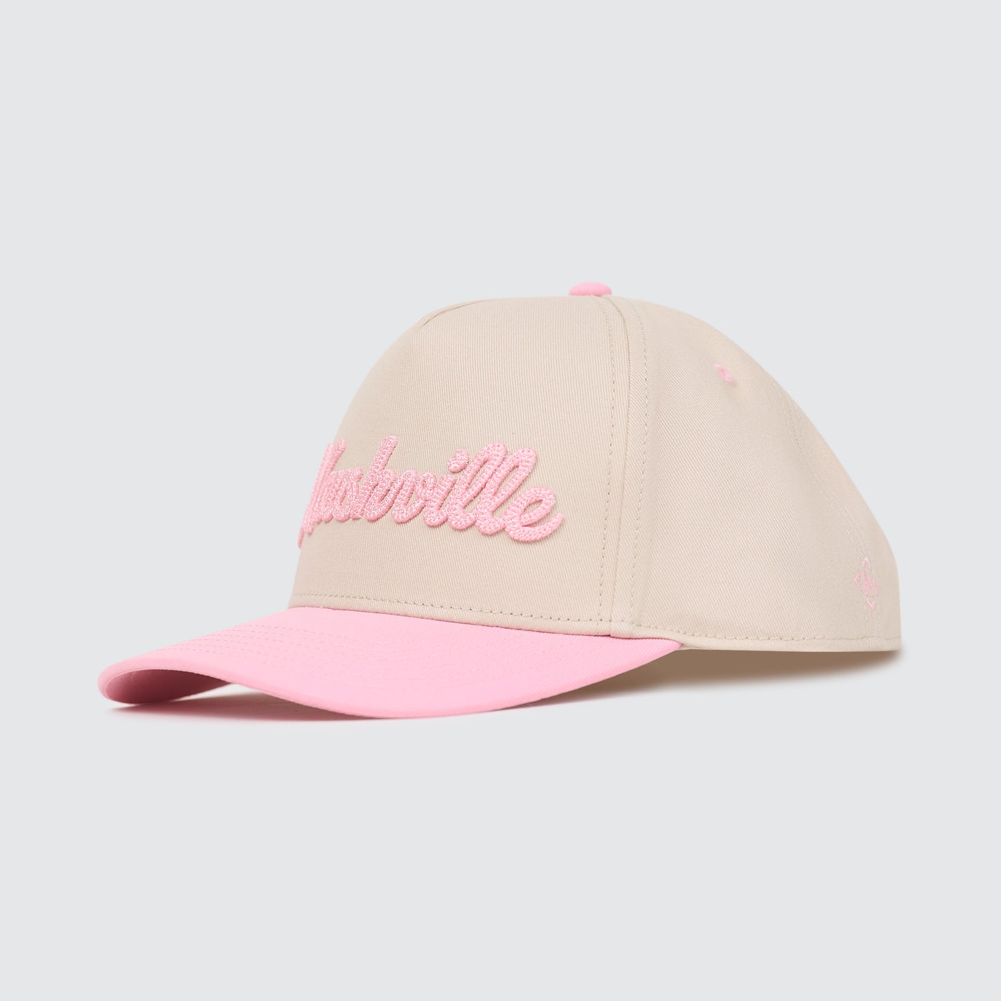 Nashville Chain Stitch Snapback [Pink/Natural]