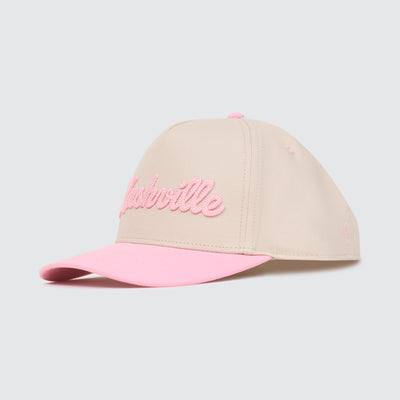Nashville Chain Stitch Snapback [Pink/Natural]