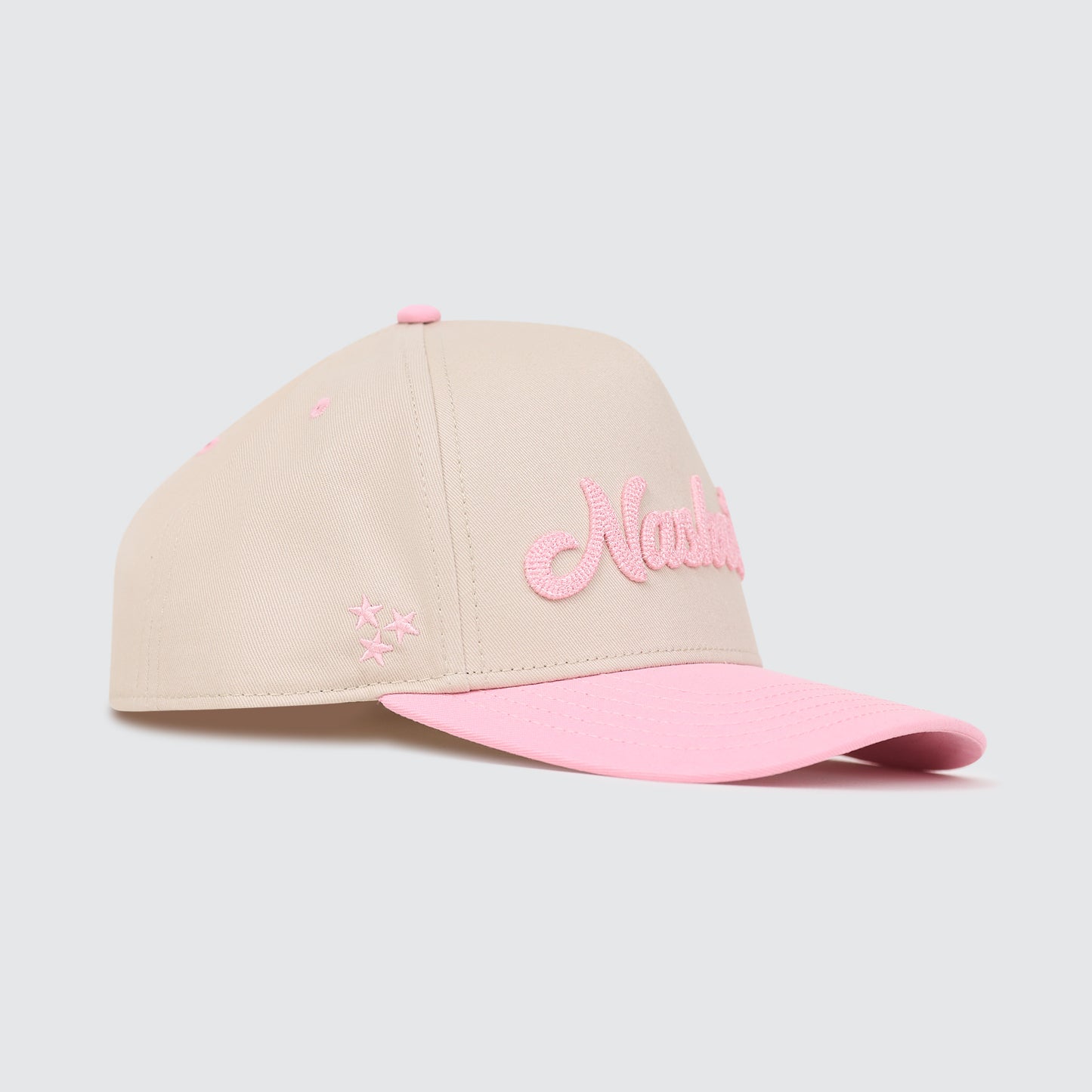 Nashville Chain Stitch Snapback [Pink/Natural]