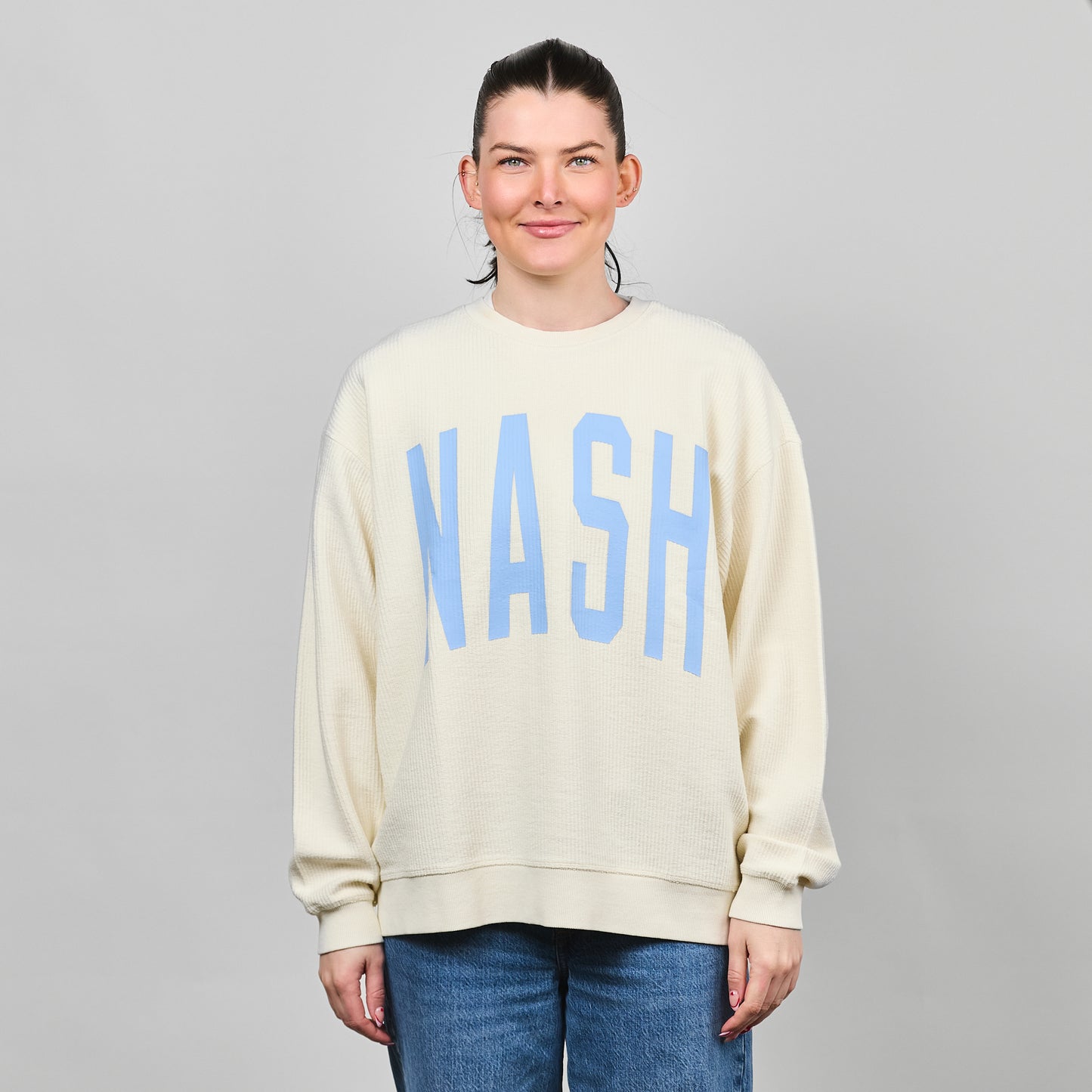 Camden Corded Crew [Cloud White]