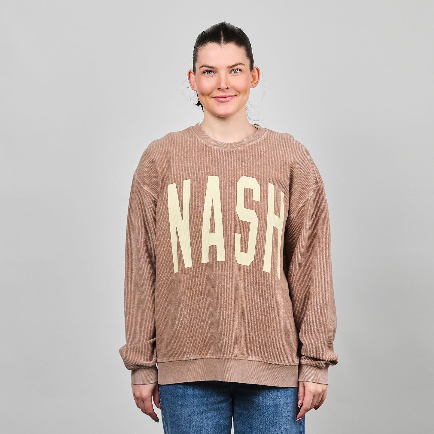 Camden Corded Crew [Pine Bark]