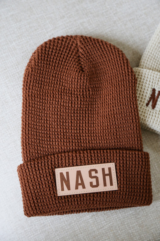 NASH Waffle Knit Beanie [Cinnamon Mocha]