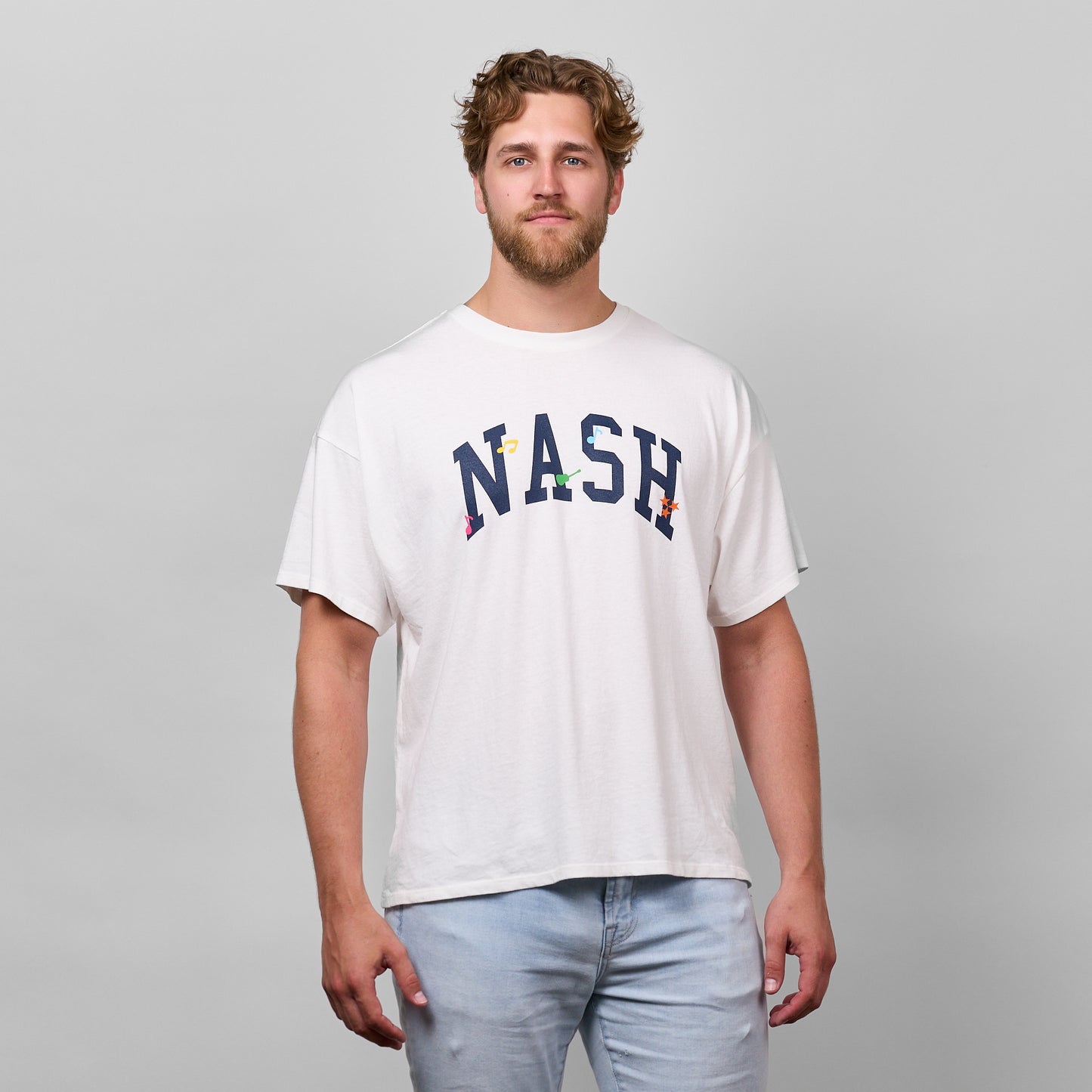 Nash Music Oversized Tee [Cream]