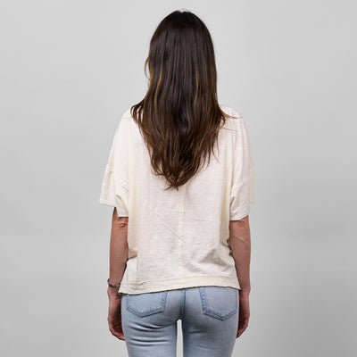 NASH V-Neck Tee [White/Blue]