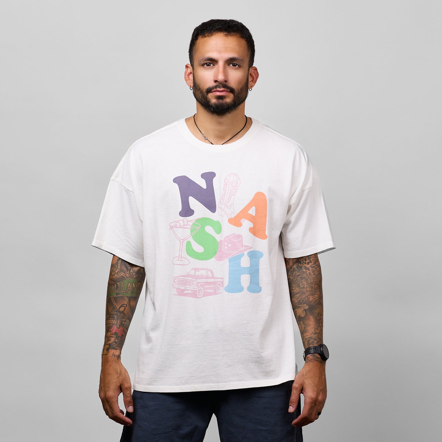 Nash Party Oversized Tee [Cream]
