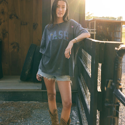 Nash Music Oversized Tee [Charcoal]