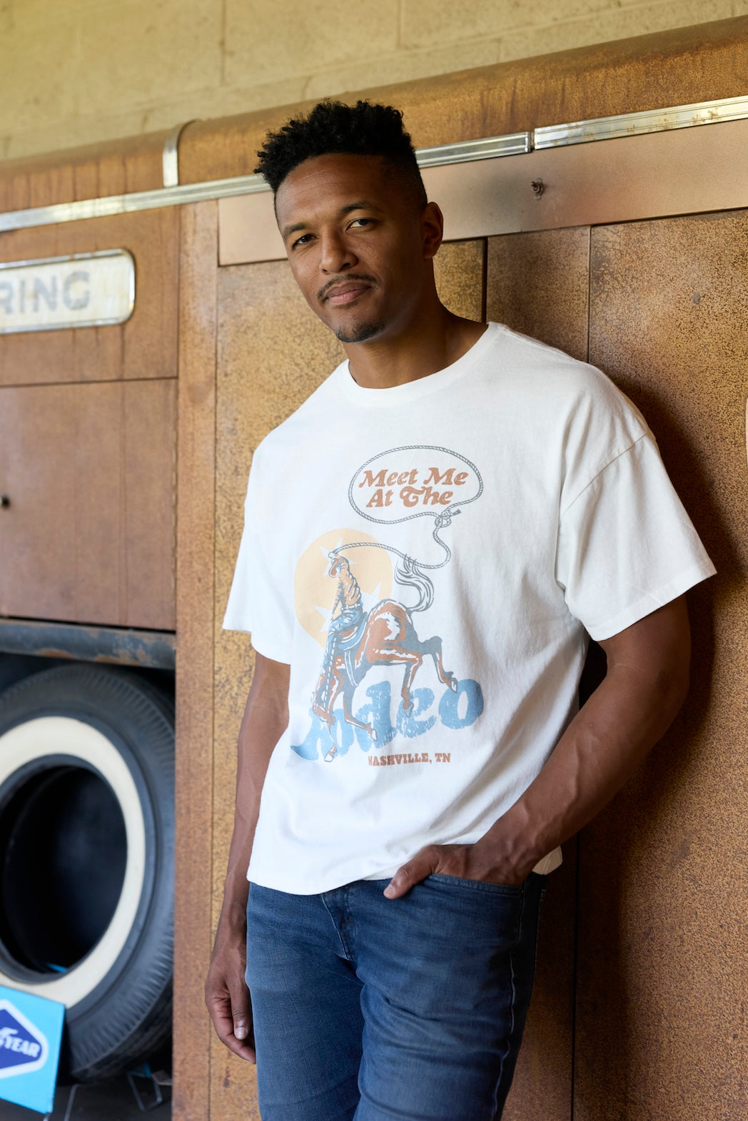 Meet Me At The Rodeo Tee [Cream]