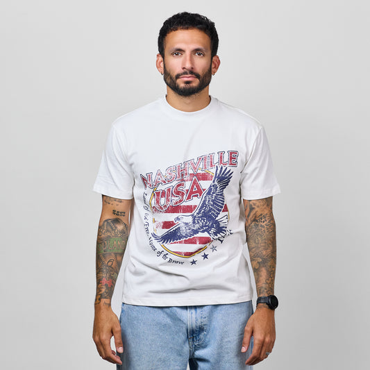 Nashville Eagle Flag Basic Tee