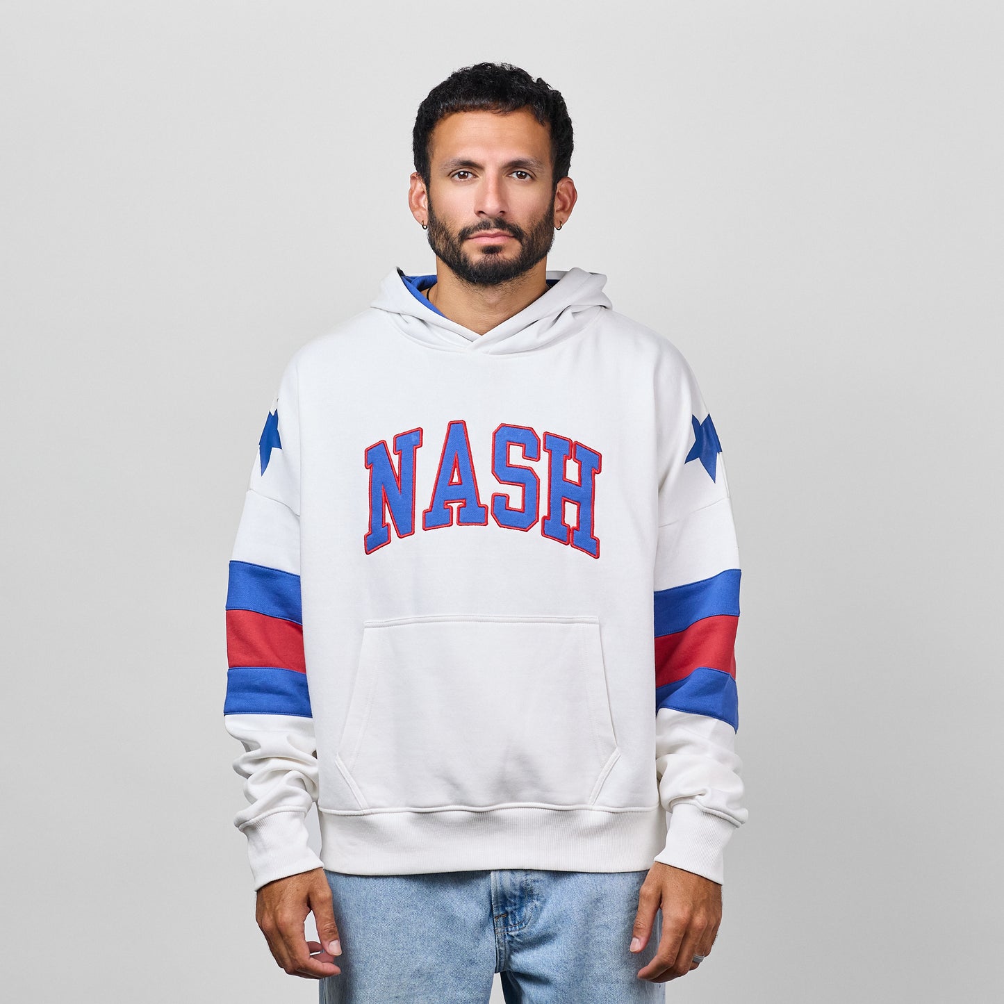 NASH USA Hoodie [Off White/Red/Blue]