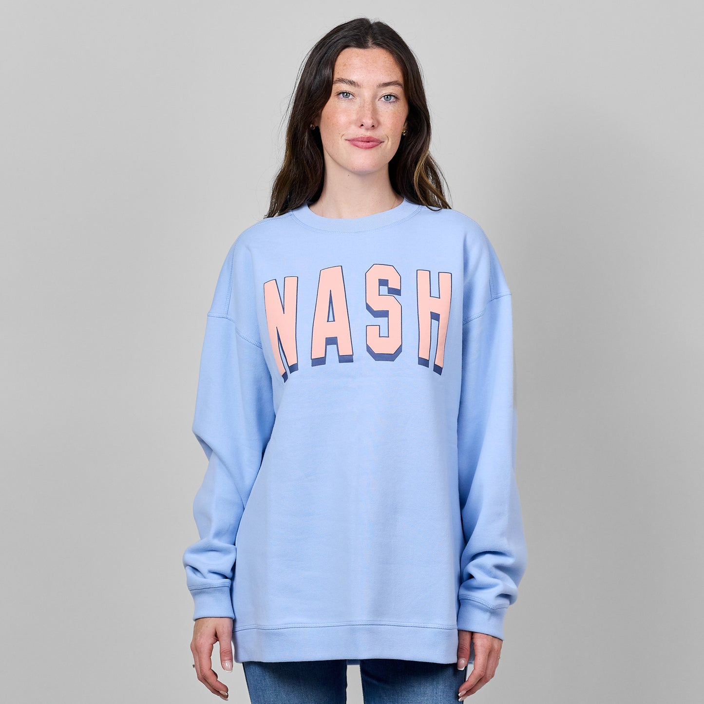 NASH Shadow Puff Crewneck [Blue]
