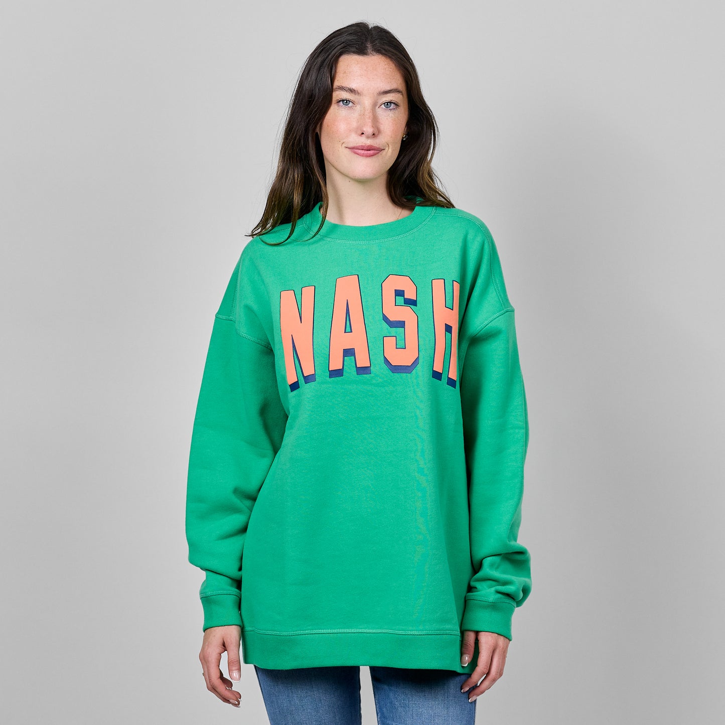 NASH Shadow Puff Crewneck [Green]