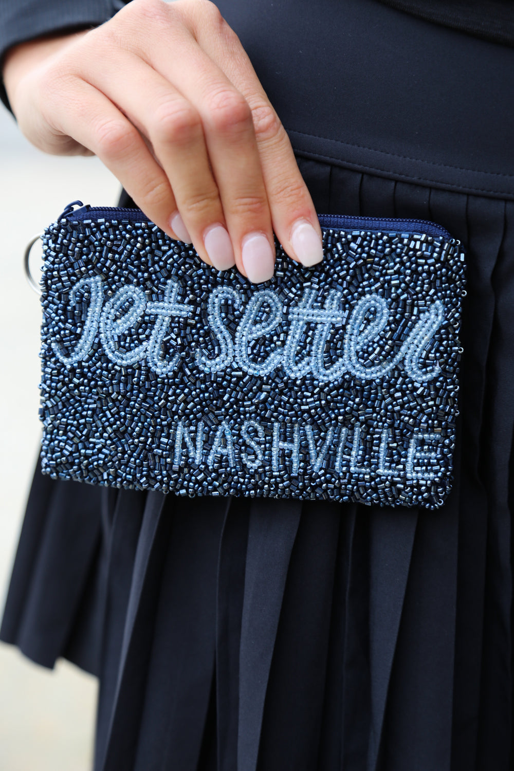 Beaded Coin Purse [Jet Setter]