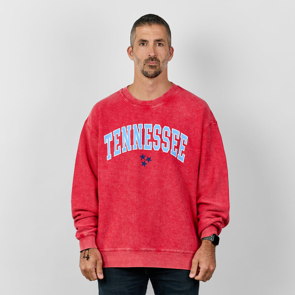 Tennessee Corded Crew [Red]