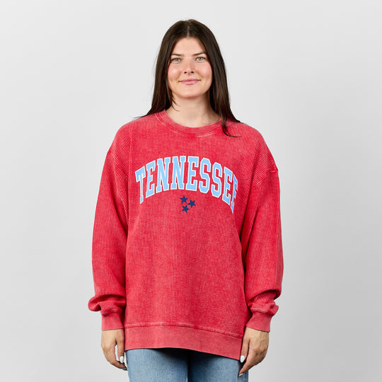 Tennessee Corded Crew [Red]