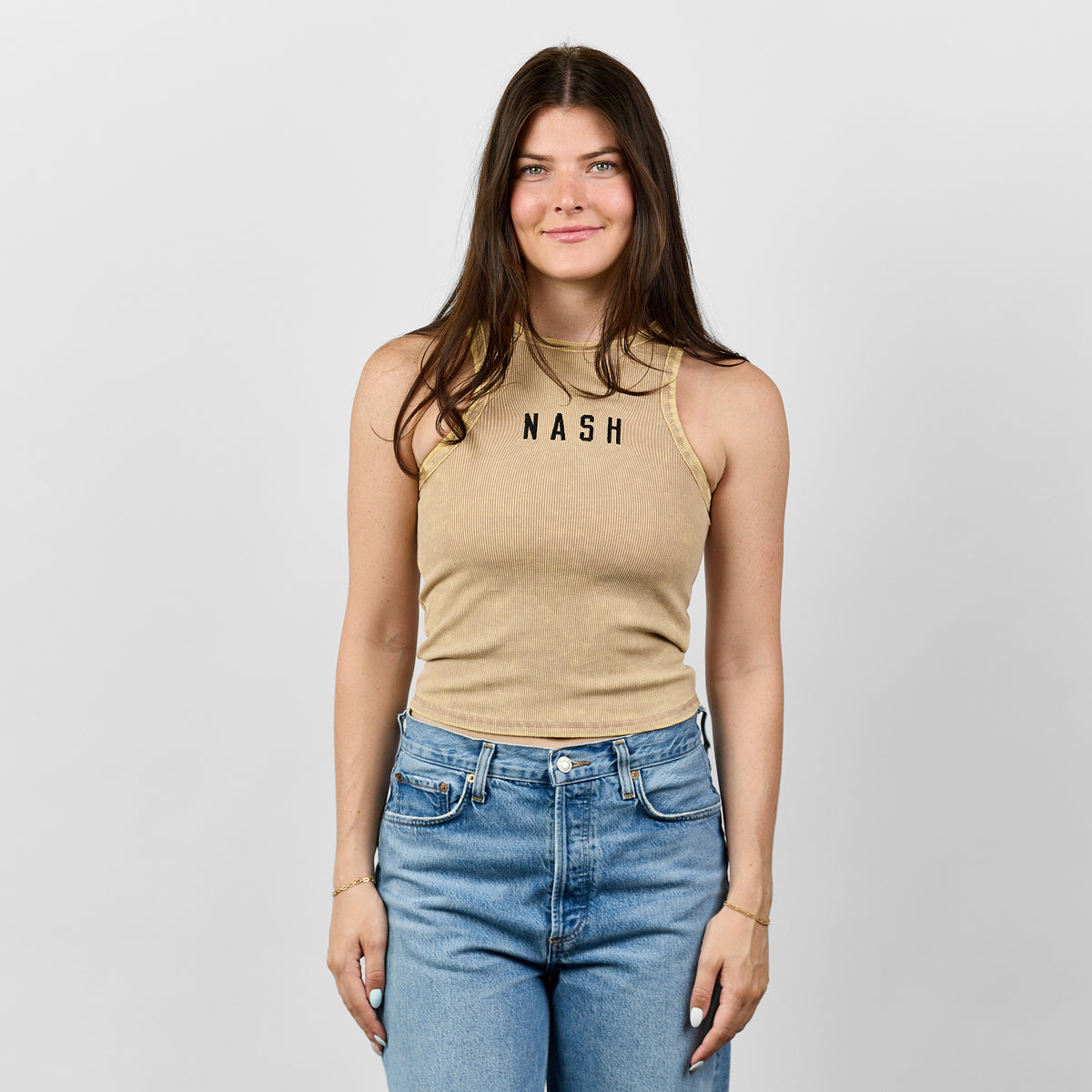 Macy Raw Hem Ribbed Tank