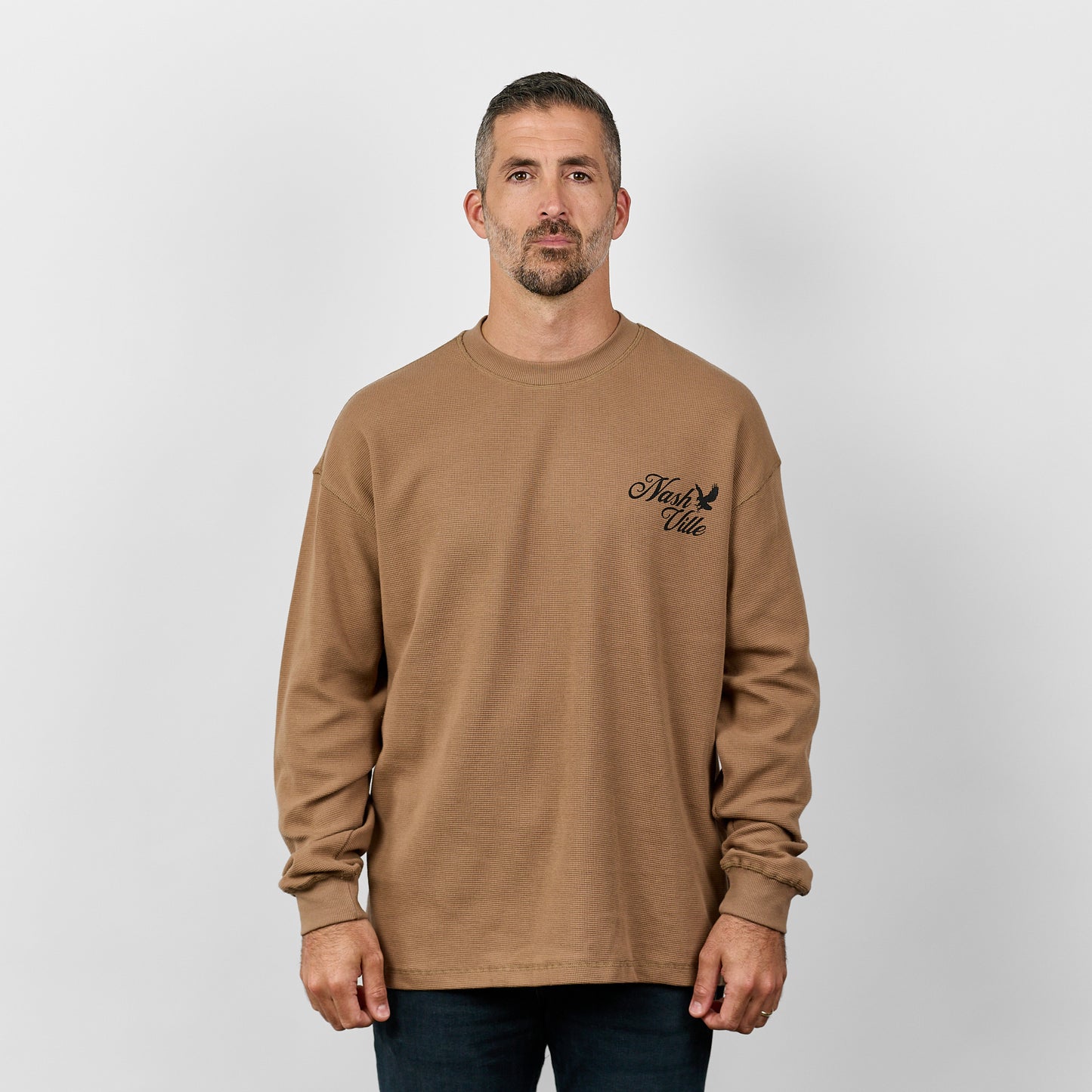 Nashville Eagle Waffle Long Sleeve [Camel]