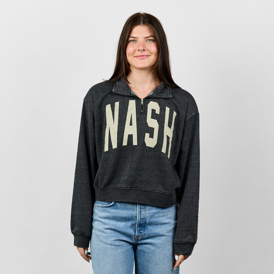 Hattie Quarter Zip [Black]