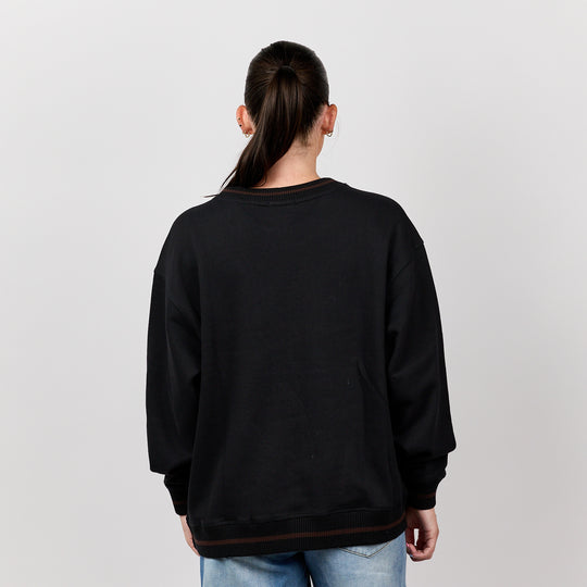 Nashville Varsity Crewneck [Black/Chocolate]