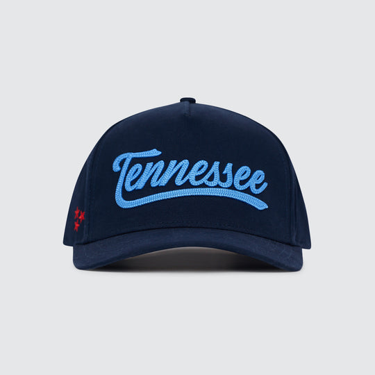 Tennessee Chain Stitch Snapback [Navy/Light Blue]