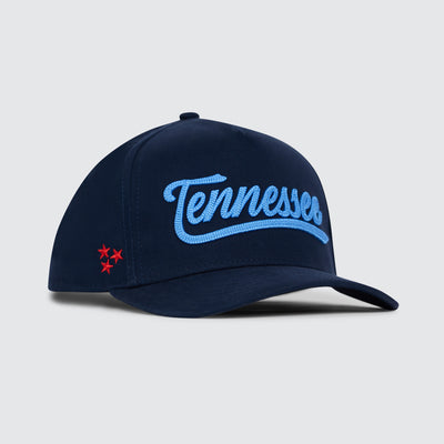 Tennessee Chain Stitch Snapback [Navy/Light Blue]