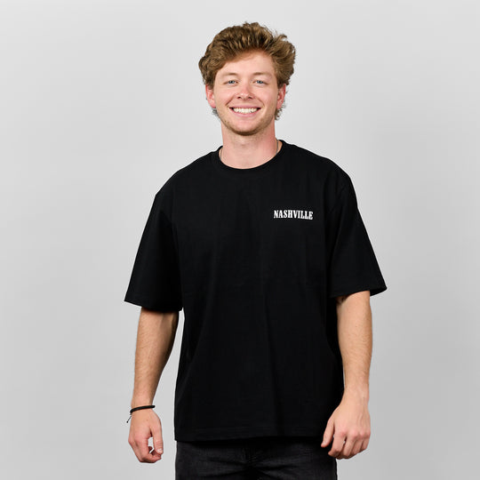 Nashville Buckin' Tee [Black]