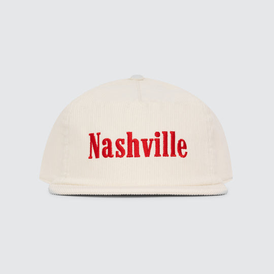 Nashville Classic Corded Cap [Off White/ Red]