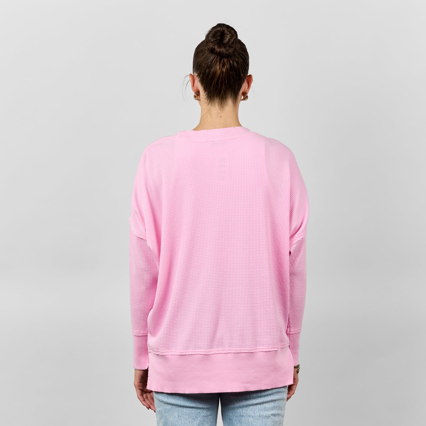 Wilder Waffle Knit Tunic [Light Pink]
