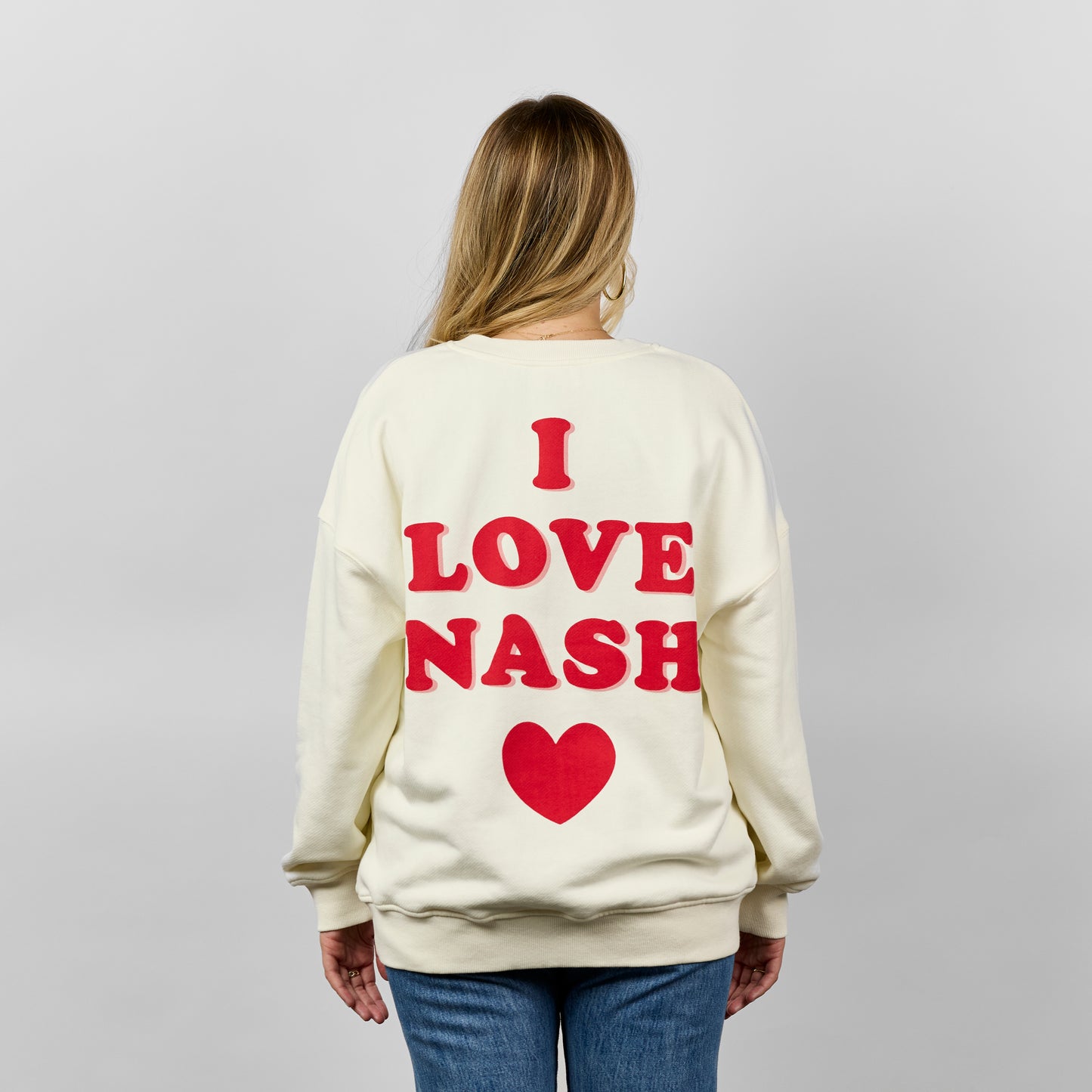 Love Nash Oversize Sweatshirt [Cream]