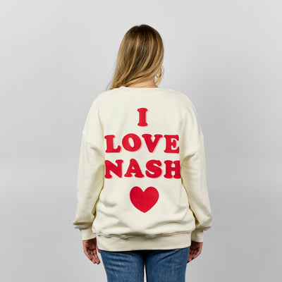 Love Nash Oversize Sweatshirt [Cream]