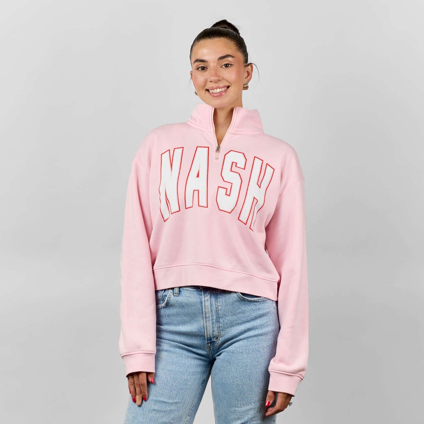 Hattie Quarter Zip [Soft Pink]