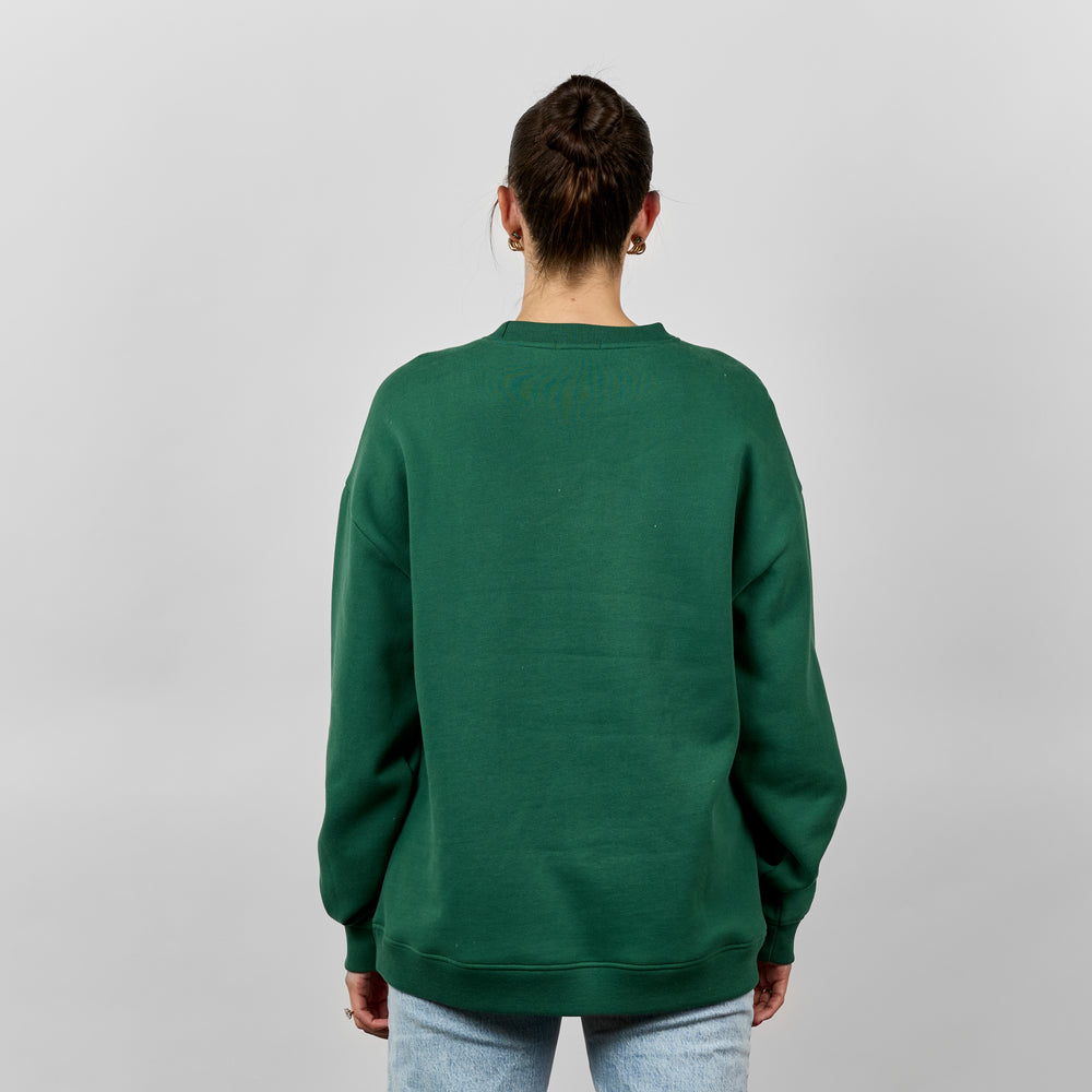 Nash Color Block Crewneck [Pine/Cream]