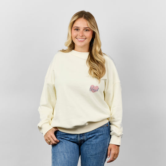 NASH And Back Oversize Sweatshirt [Cream]
