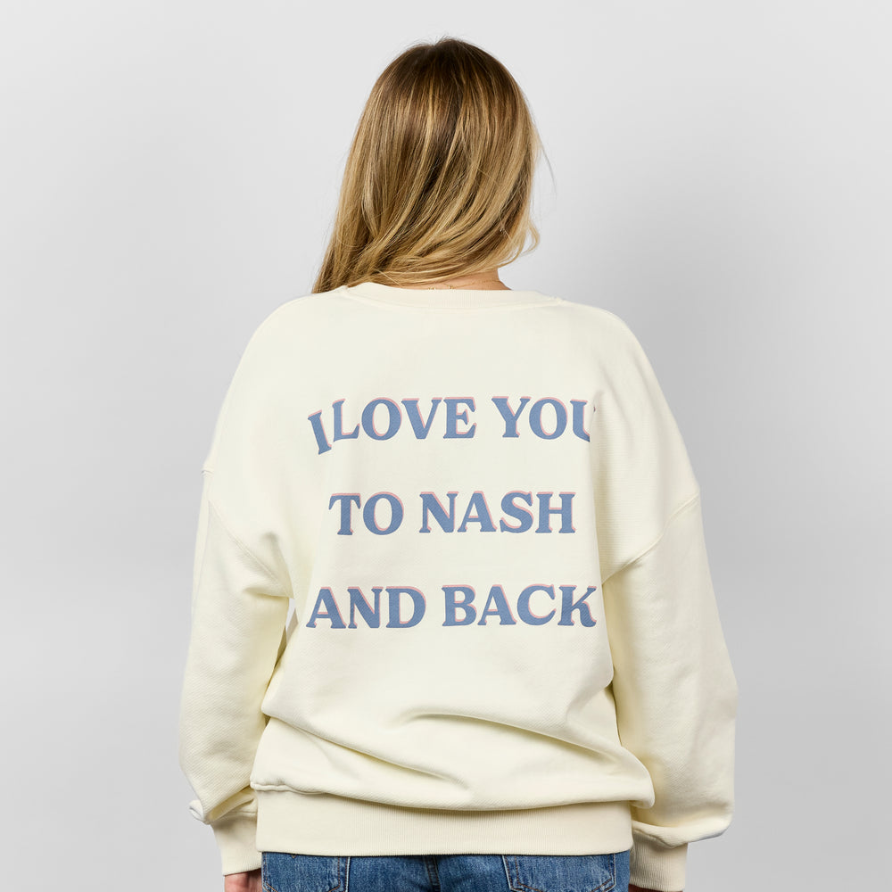 NASH And Back Oversize Sweatshirt [Cream]