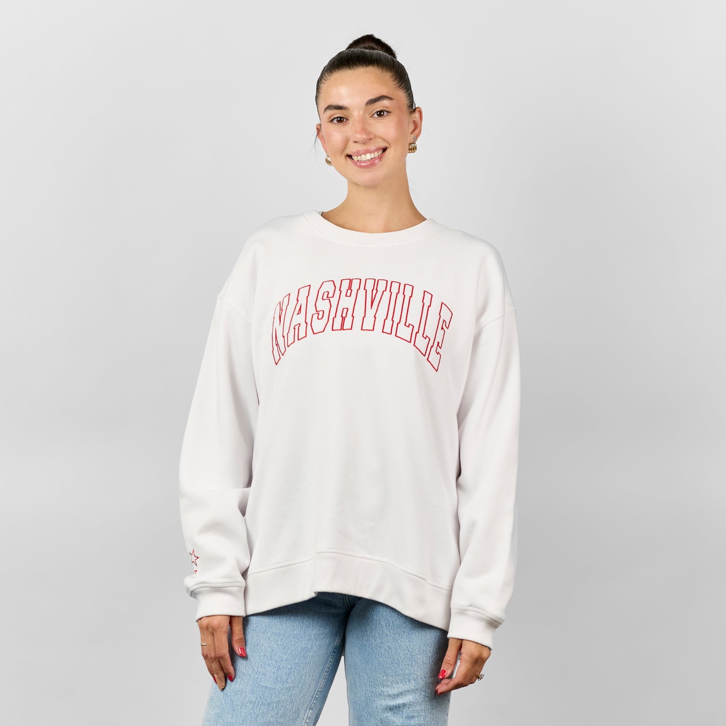 Sylvan Crewneck [White/Red]