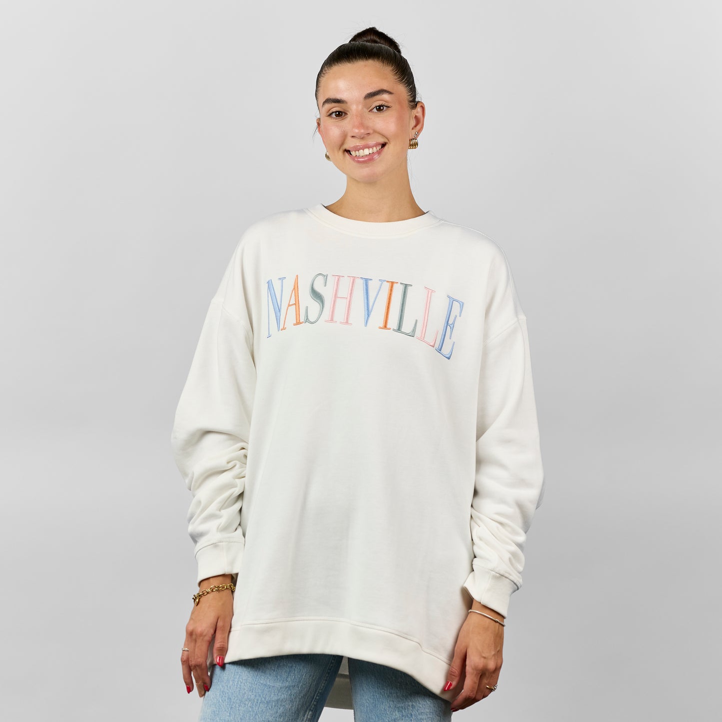 Chloe Nashville Crewneck [White]