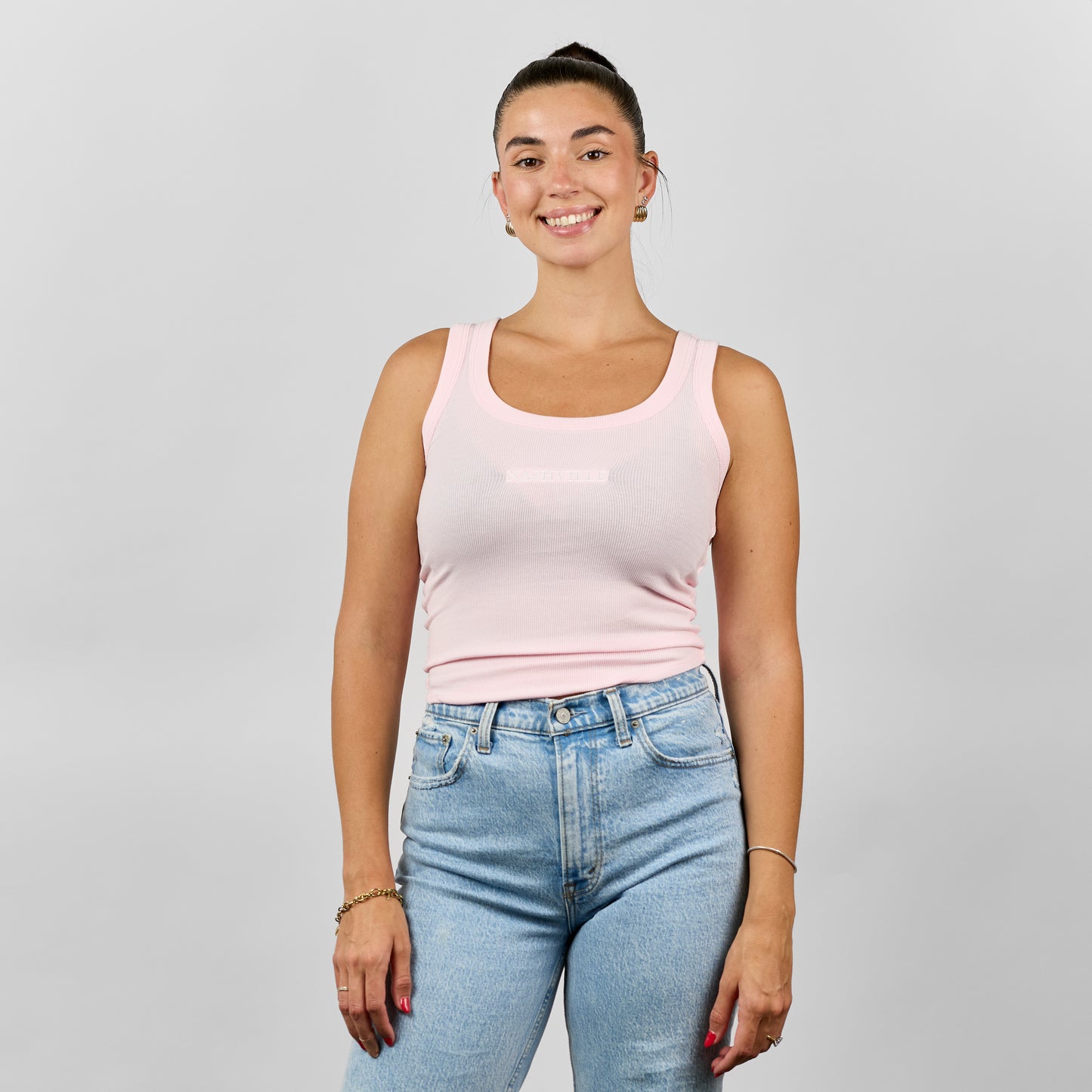 Ruby Ribbed Tank [Soft Pink]